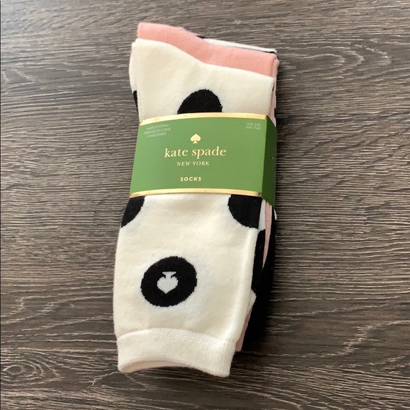 Kate Spade 3 Pairs Crew Cut Socks - Picture 7 of 7